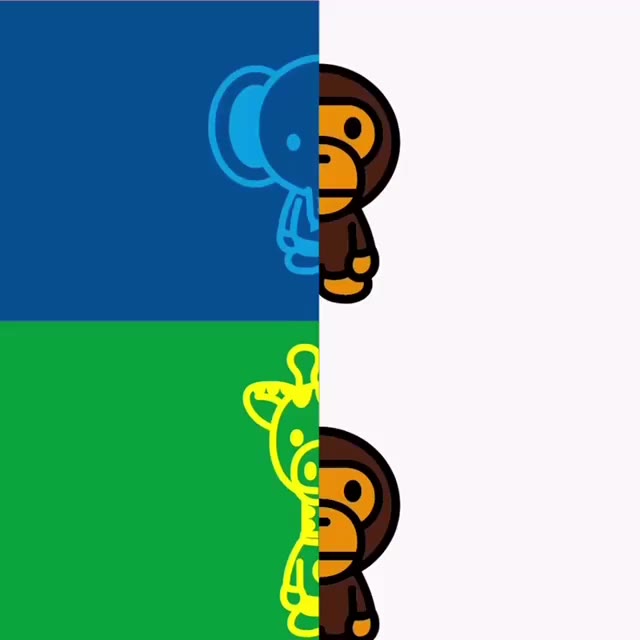 BABY MILO AND FRIENDS #bapekids #bape #abathingape #babymilo