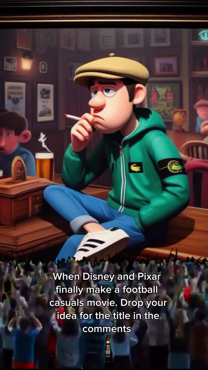 Let’s have some fun. In a perfect world Disney/Pixar make a football casuals…