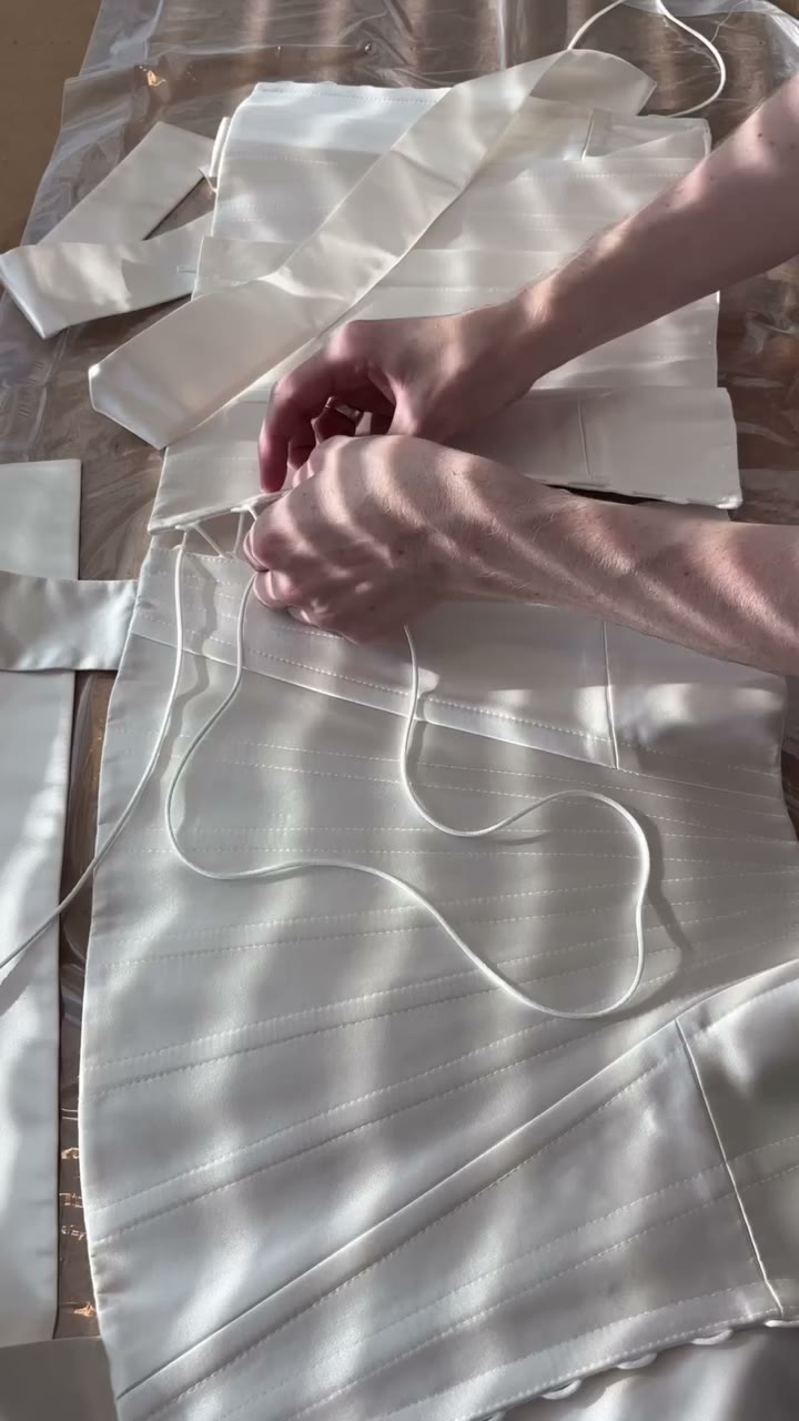 The lacing of the Olivia Corset 👀 #wed #wedstudio #bridal #bridalwear #corset
