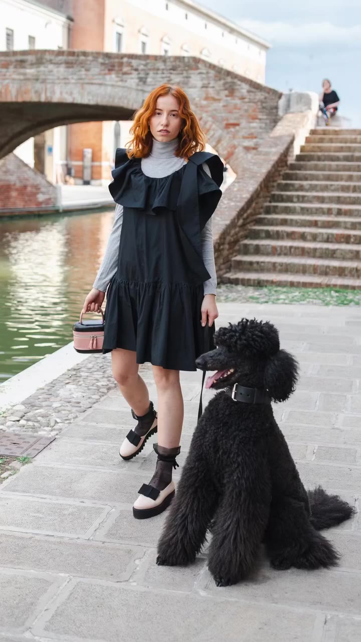 When you serve looks and a fabulous poodle serves even more fluff 🐩✨ Matching…