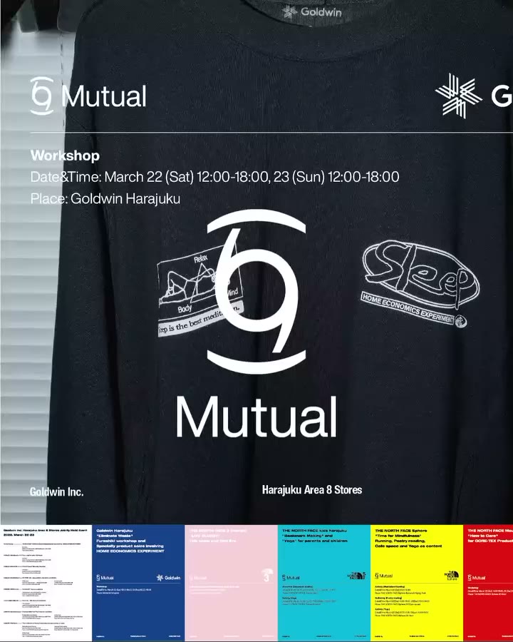 Goldwin inc. Harajuku Area 8 Stores Jointly Held Event “Mutual”…