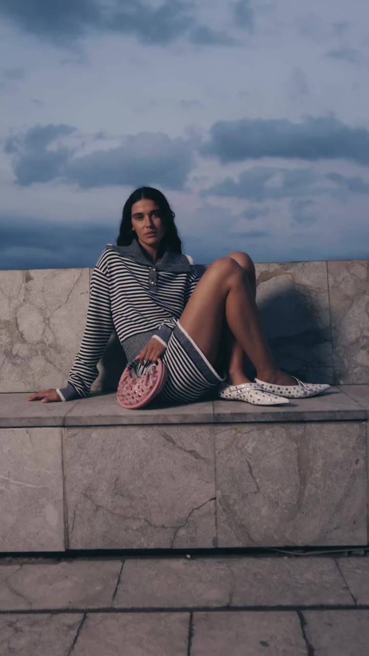 Navy stripes, woven with the blue sky Discover the Sonia Rykiel SS25…