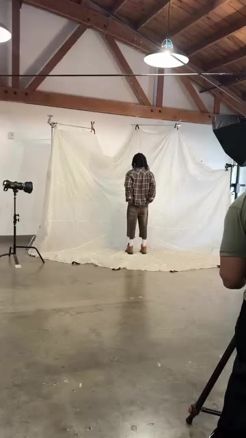 BTS shooting some some of the new pieces last week Denim is coming along…