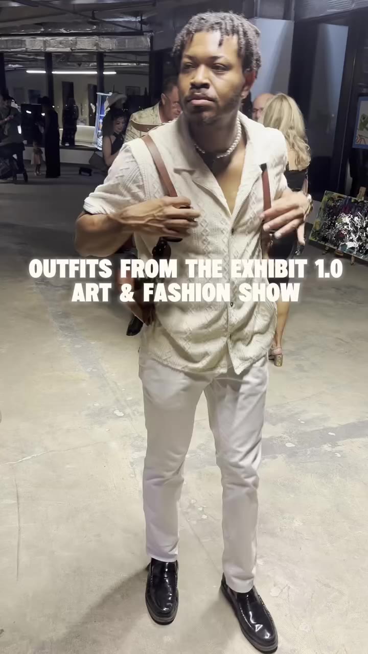 Some cool outfits from the art show this past weekend. #artexhibitions…