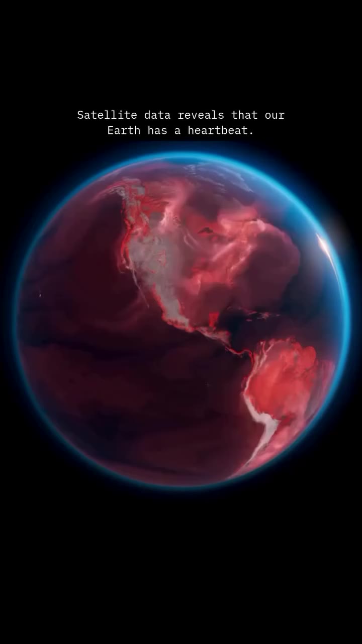 Did you know earth has a pulse?🫀 Earth is an anagram of heart, and maybe…