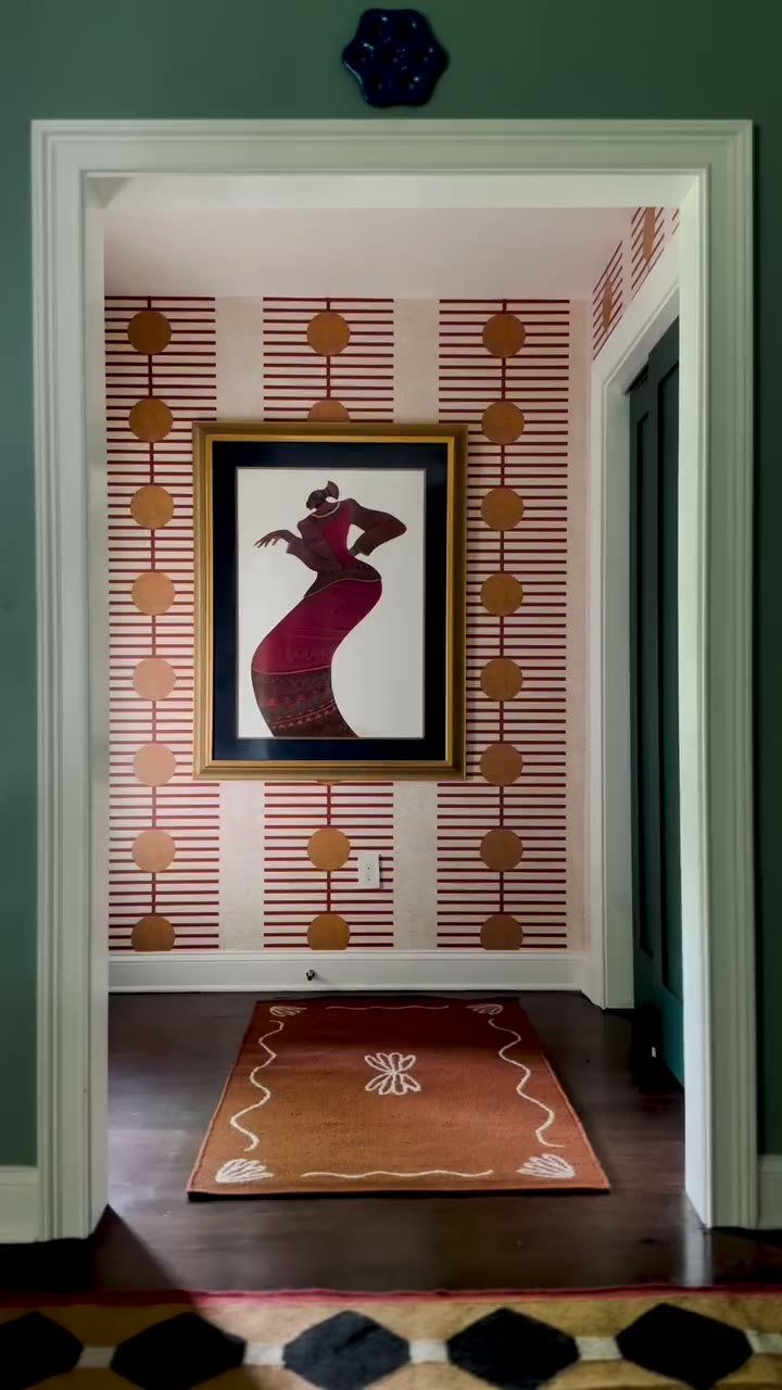Our recent interior project, in motion. 🌹