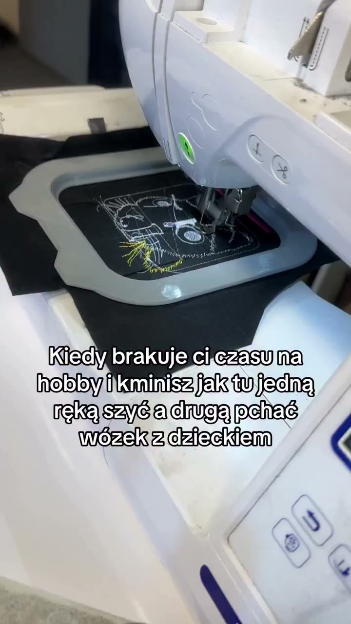 Trzeba sobie radzić #hobby #szycie #haft #fyp #parentlife #haftkomputerowy #dc…