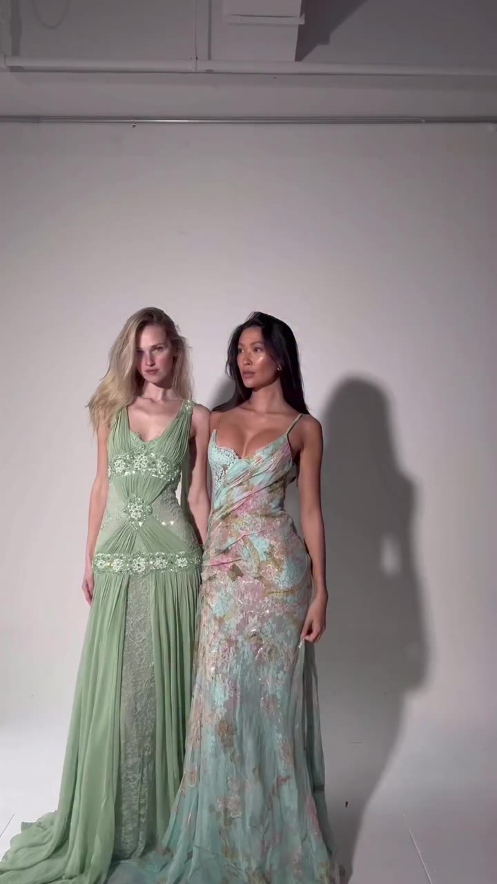 what’s better than Zuhair Murad couture? wearing Zuhair Murad couture x 2 with…