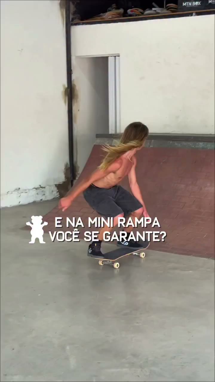 Tranquilo e calmo, né? @sebastiansimonetto 🫨 / #GrizzlyGang #Skateboard…