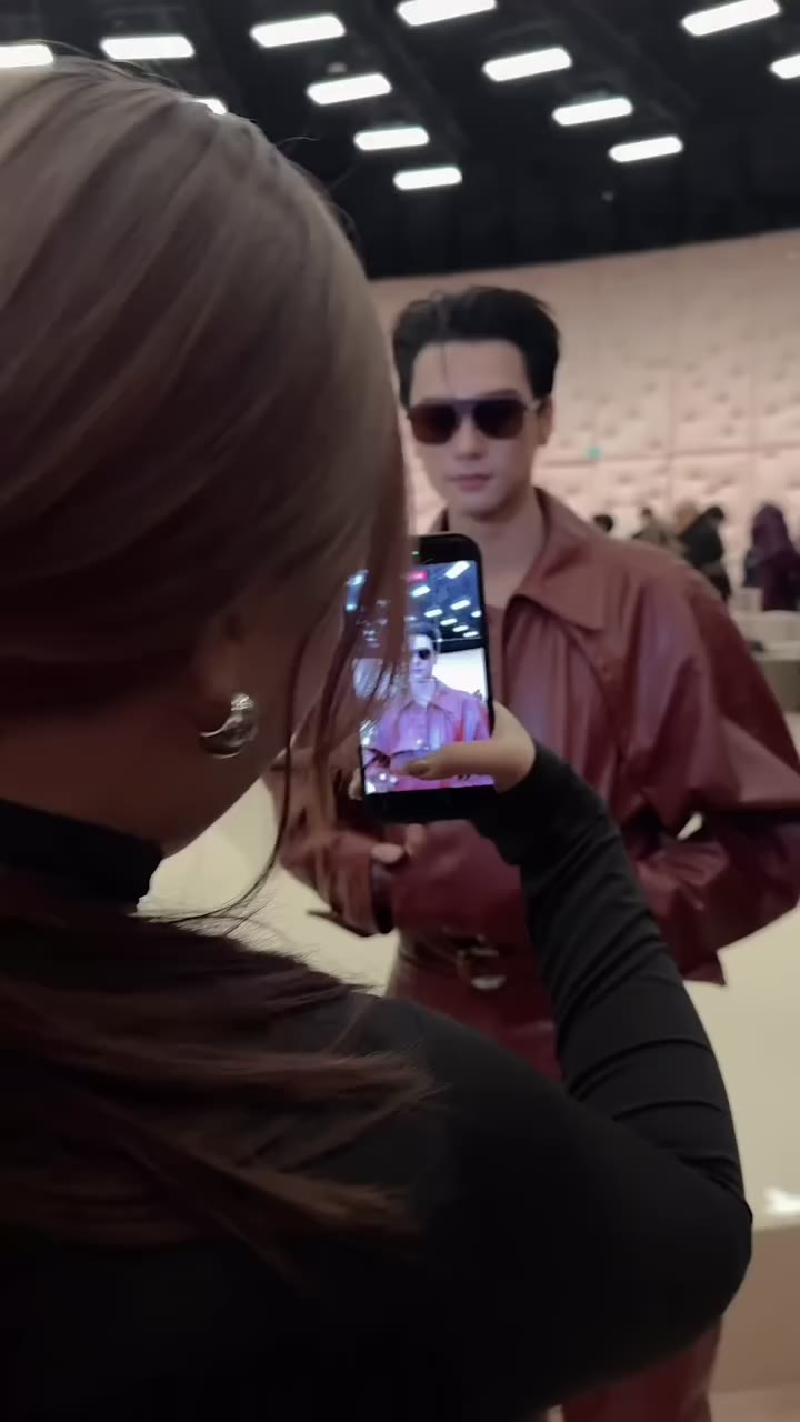 Arrival @harit_keng x @ferraristyle during MFW Video by @irinatascheva…