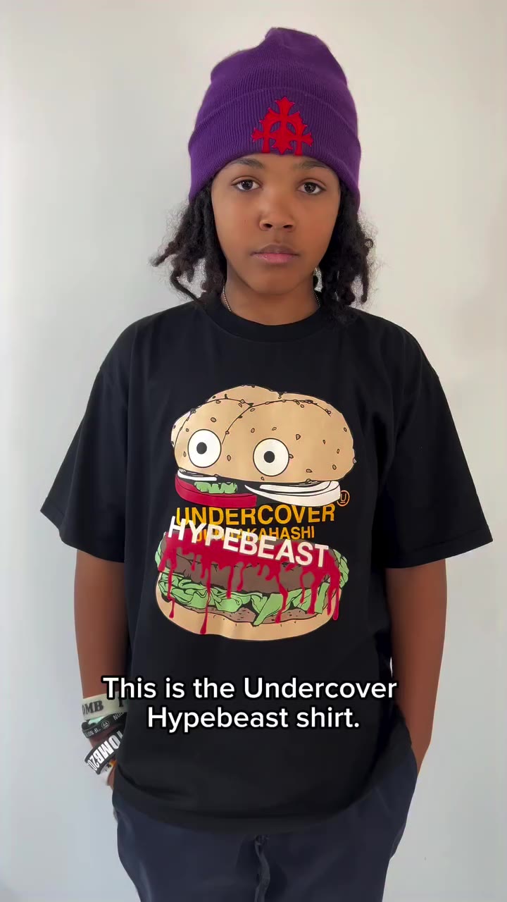 Undercover x Hypebeast 20th anniversary burger shirt. Would you wear this?…