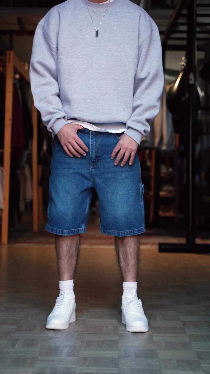 robuste denim shorts aus 13,25 oz schwerem jeansstoff - gemacht für arbeit und…