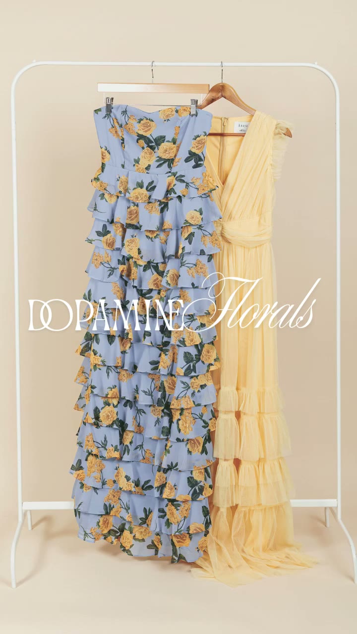 Dopamine Florals: romantic prints, modern silhouettes, and soft layers…