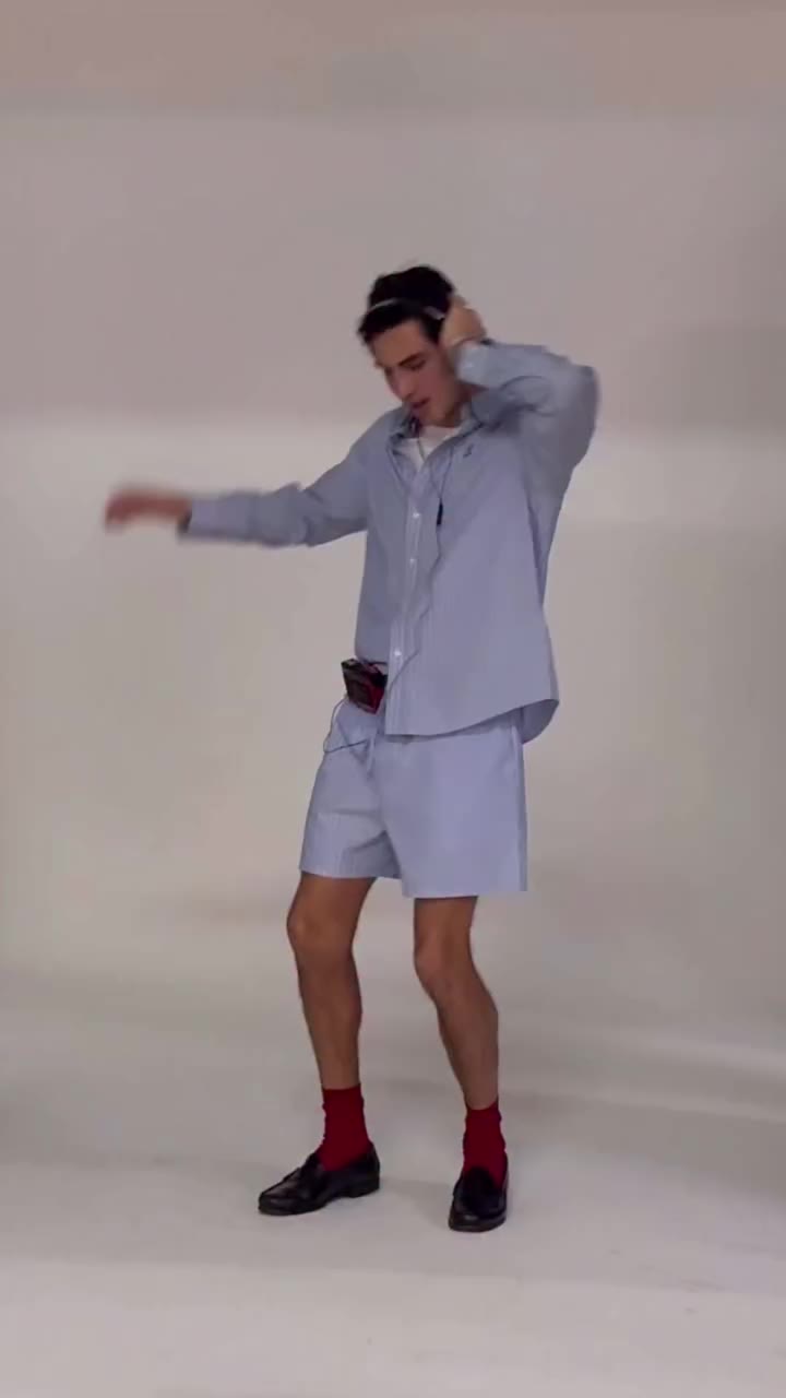 Dance like they are simply not there. Lee in the Blue Poplin set by Tokyo…