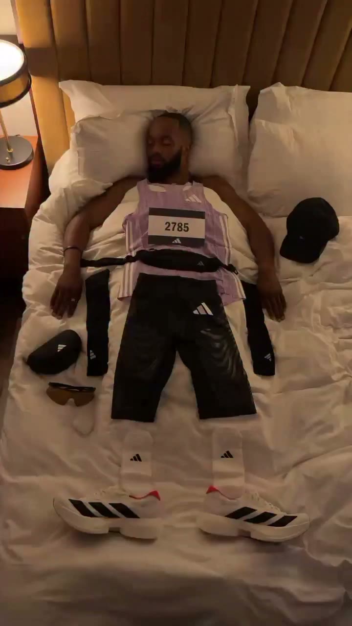 'Twas the night before race day. Laid out & locked in. #adidasRunners