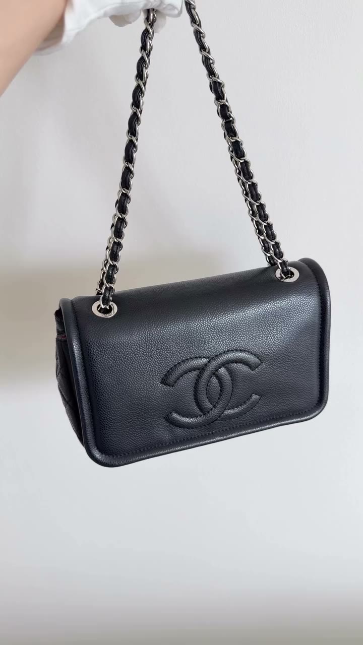 ❌Sold❌ $3250 SGD CC Timeless Flap Bag Excellent condition -Black -Grained…