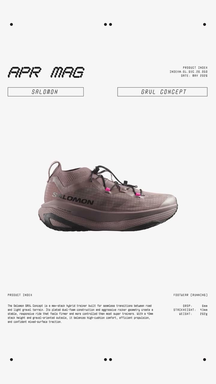 Salomon GRVL Concept - now live in the @apr_mag Product Index.