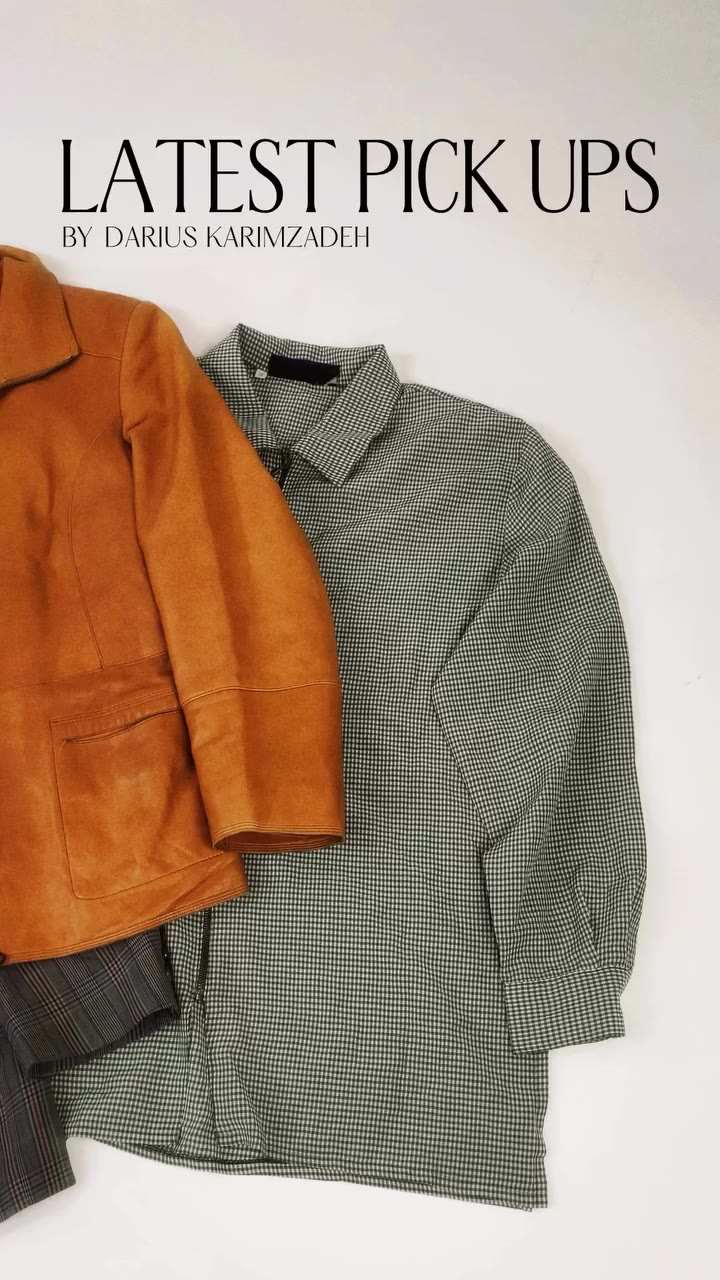 Latest Pick Ups… . . . Vintage Leather Jacket 4€ Red Shirt Thrifted 4€ Blazer…