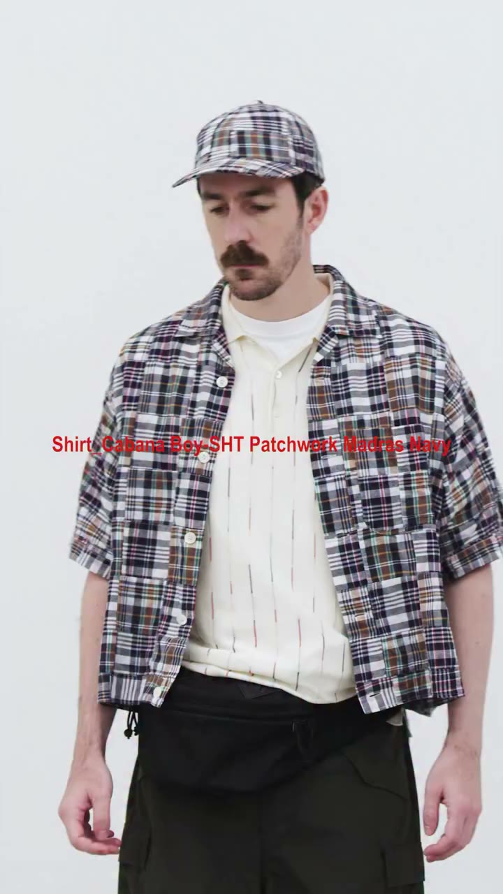 STYLE+ 26SS🎬016_Cool Madras Patchwork_マドラスパッチワークの涼感 Shirt_Cabana Boy-SHT…