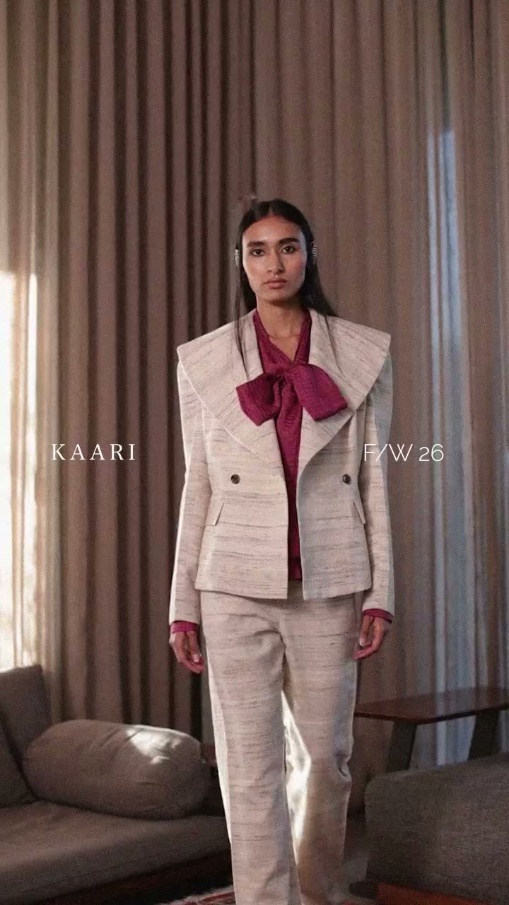 Handwoven textures, quiet embroidery, timeless silhouettes. KAARI F/W26 . . …
