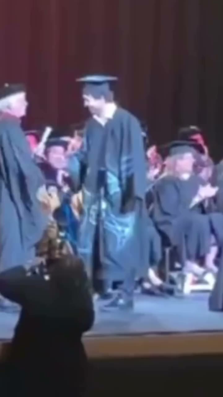 I airbrushed my cap and gown for my college graduation and this is what…