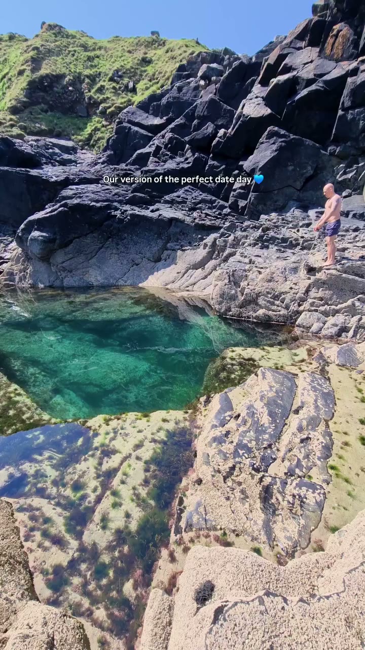 Heatwave + hidden Cornish tidal pool with my husband. I married the person who…