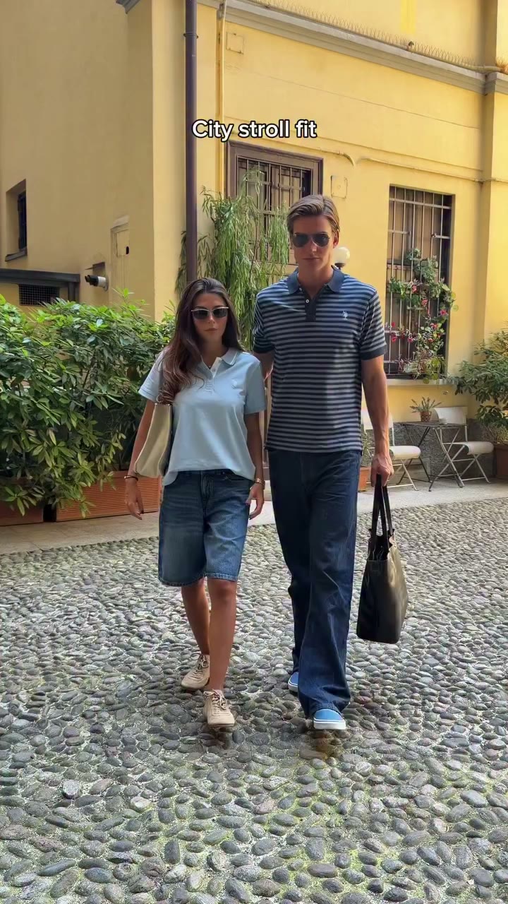 European summer, styled three ways. The iconic polo shirt transitions…