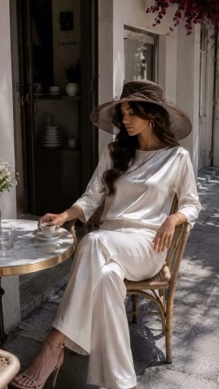 Timeless Silk Set Swan Color 🤍 Available for pre-order Multiple colors…