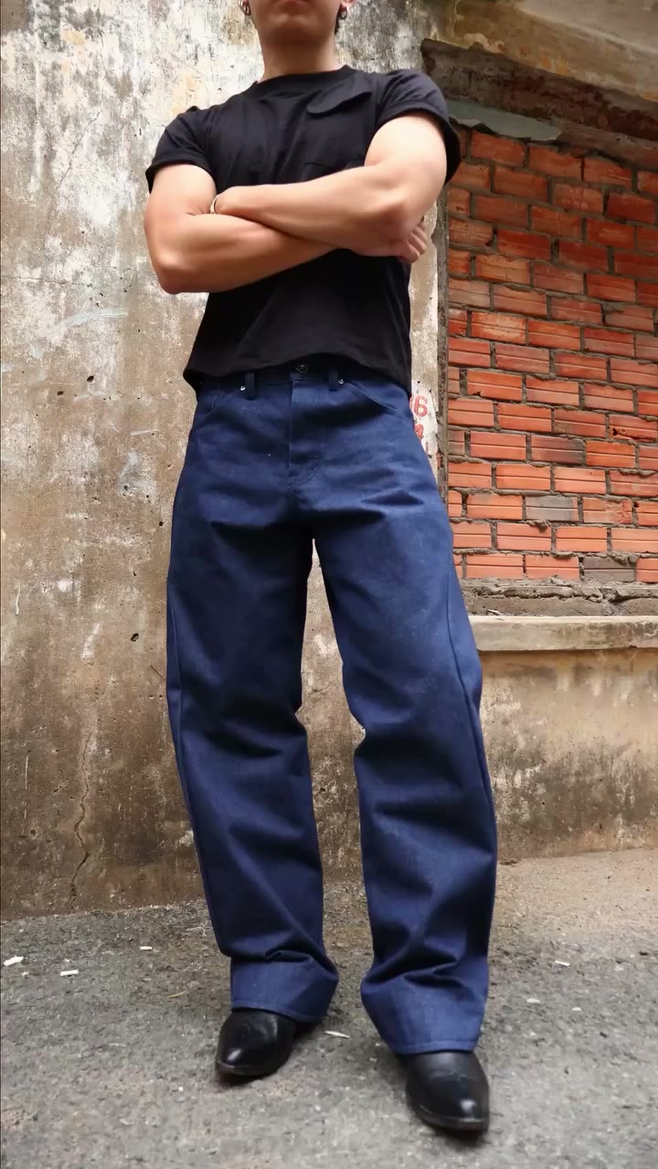 Fitting BLUR Engineer Raw Denim & Pocket Tee