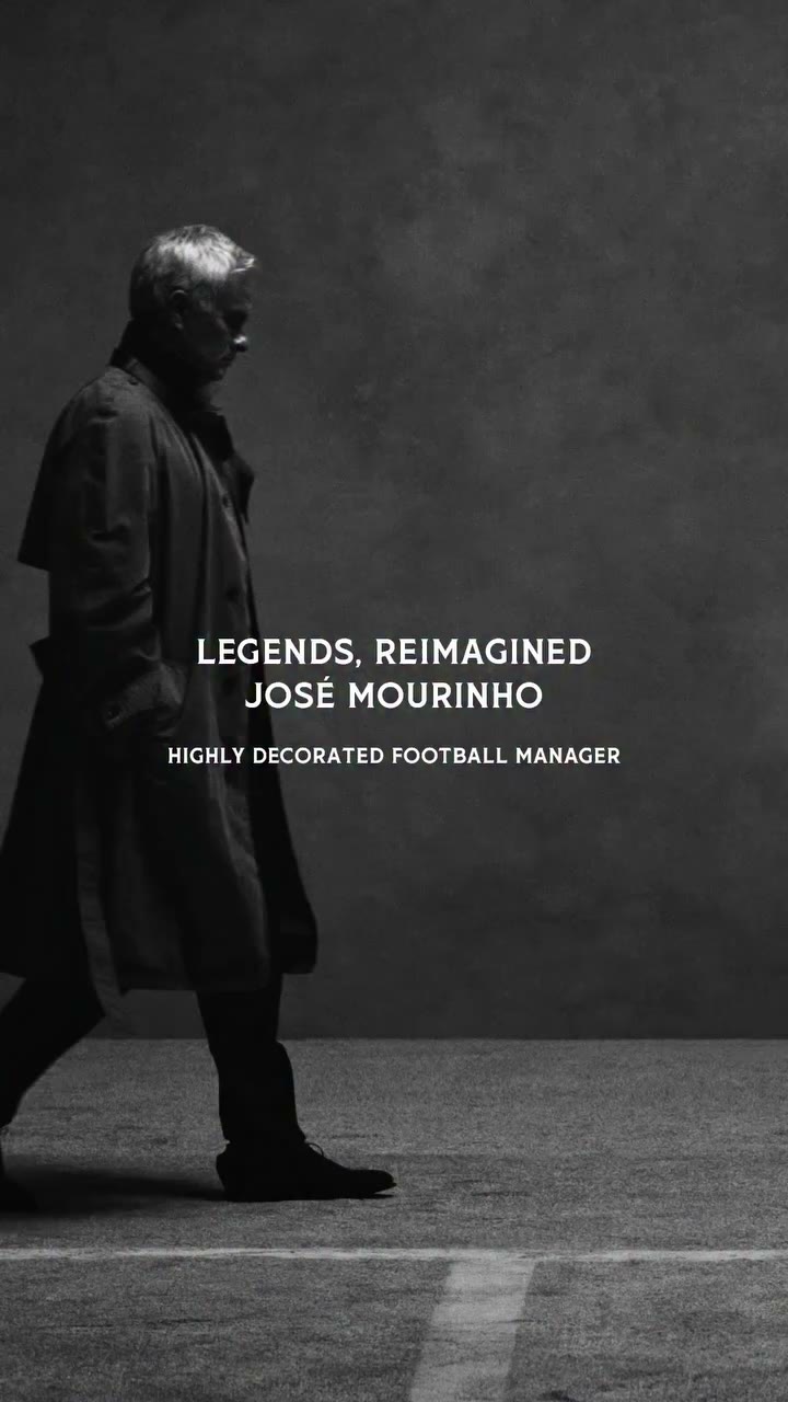 Ferragamo Legends, Reimagined, highly decorated football manager Jose Mourinho…