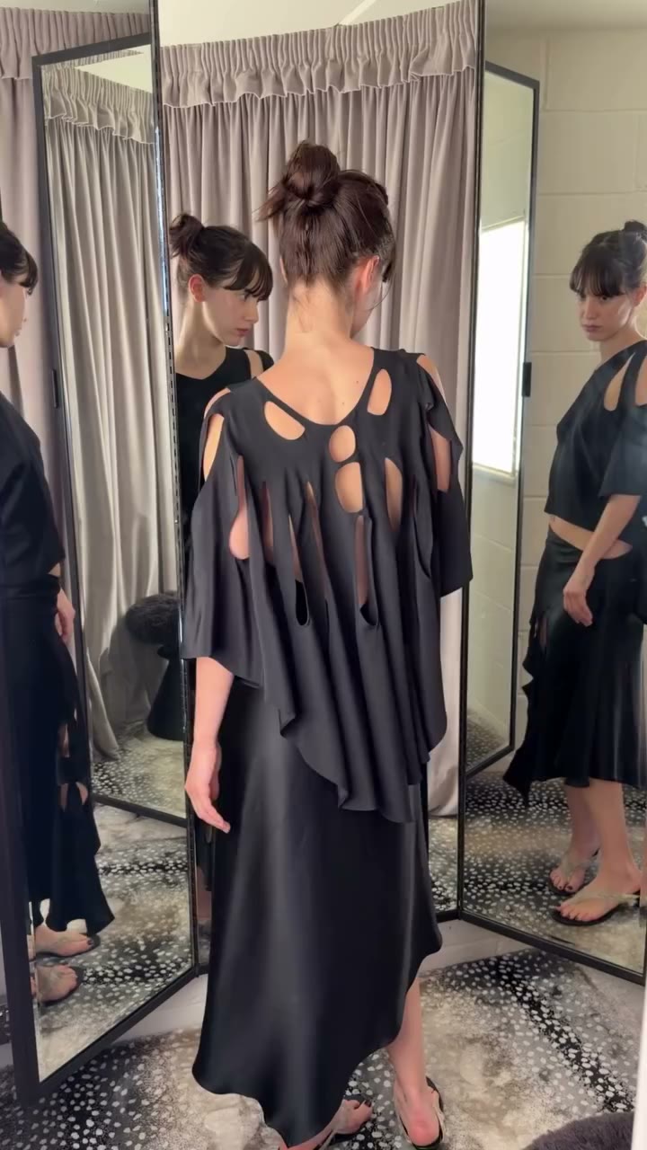 Gucci by Tom Ford S/S2000 cut out silk two-piece