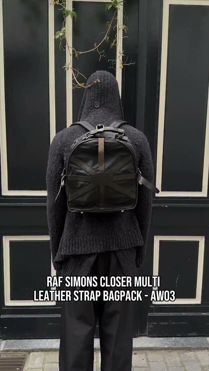 Raf Simons Closer Multi Leather Strap Backpack - AW03 Bag from the Raf Simons…