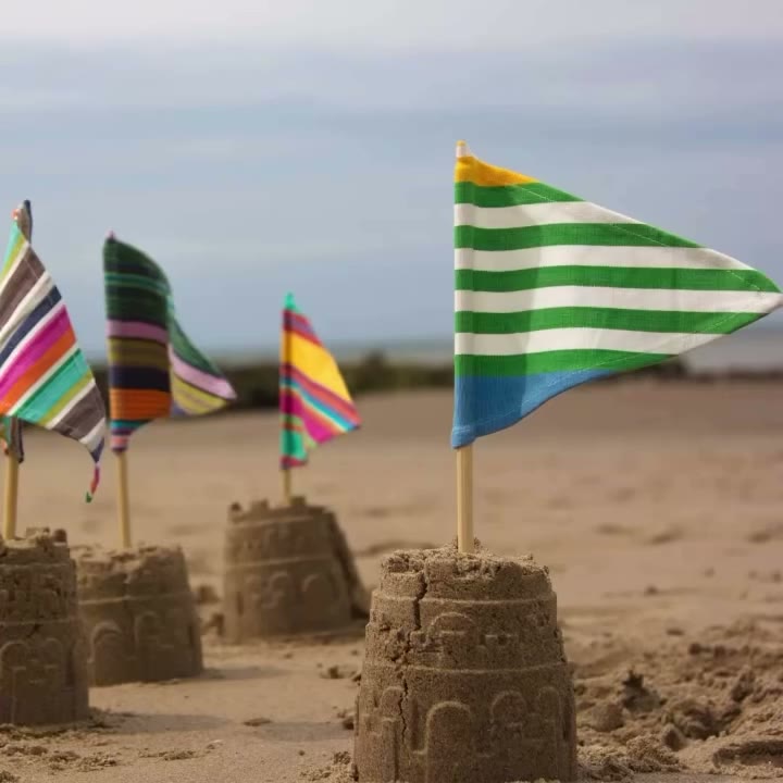 🏖️ Tiny flags, BIG beach-day fun! Our colourful sandcastle flags turn every…