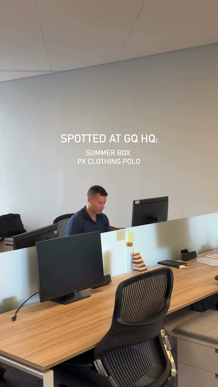 Spotted at GQ HQ 👀 The PX Clothing Owen Jacquard Polo, featured in the GQ…