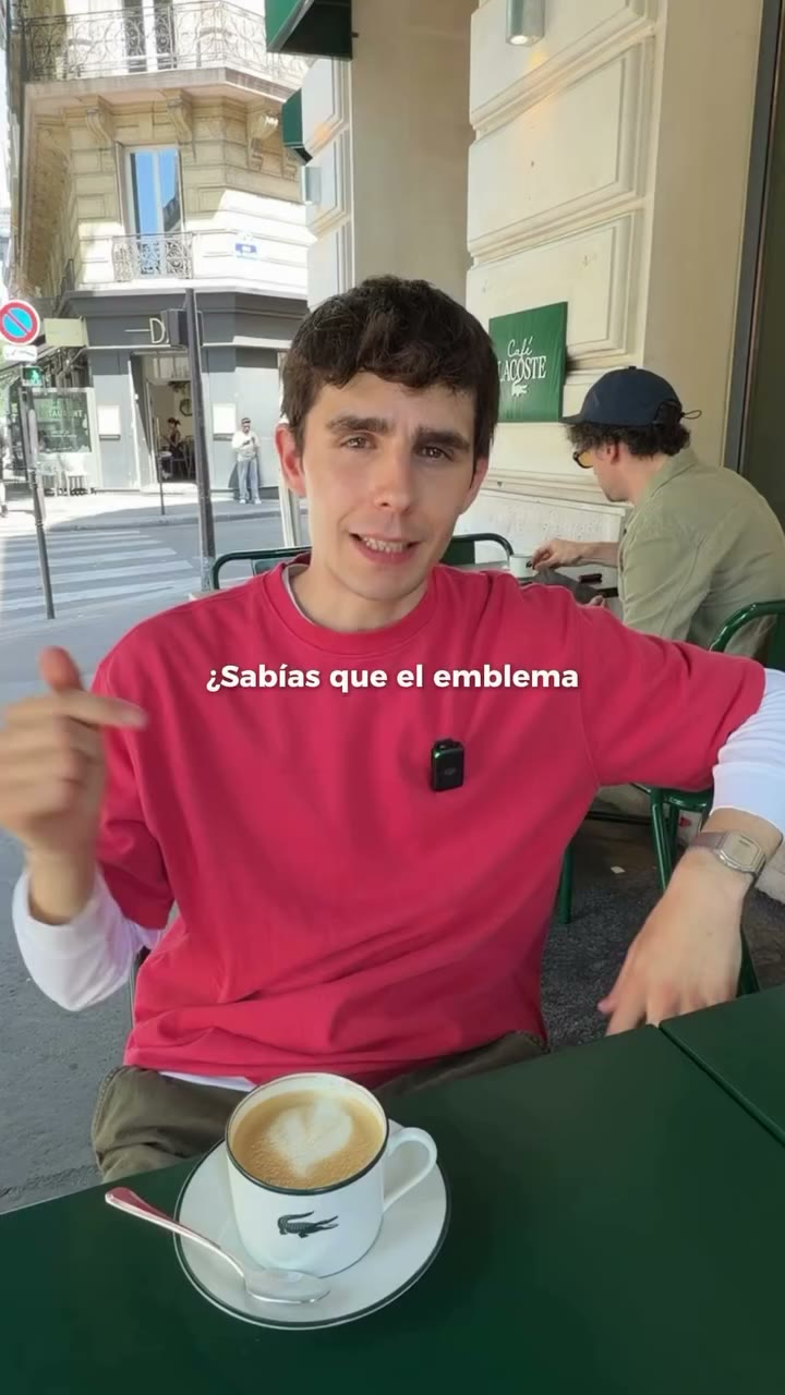 El emblema de Lacoste es un cocodrilo por una apuesta que hizo su fundador 🐊…