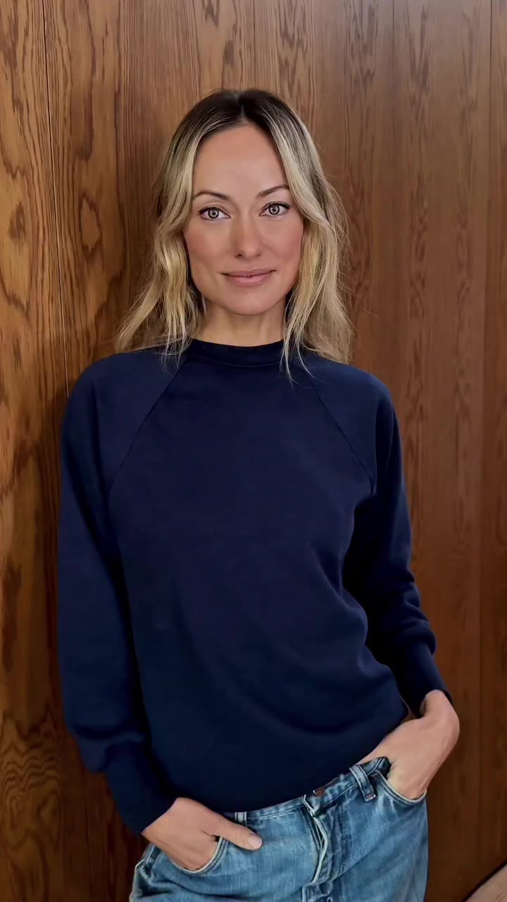 sometimes it’s jeans and a sweatshirt 💙 #oliviawilde #theinvite #callherdaddy