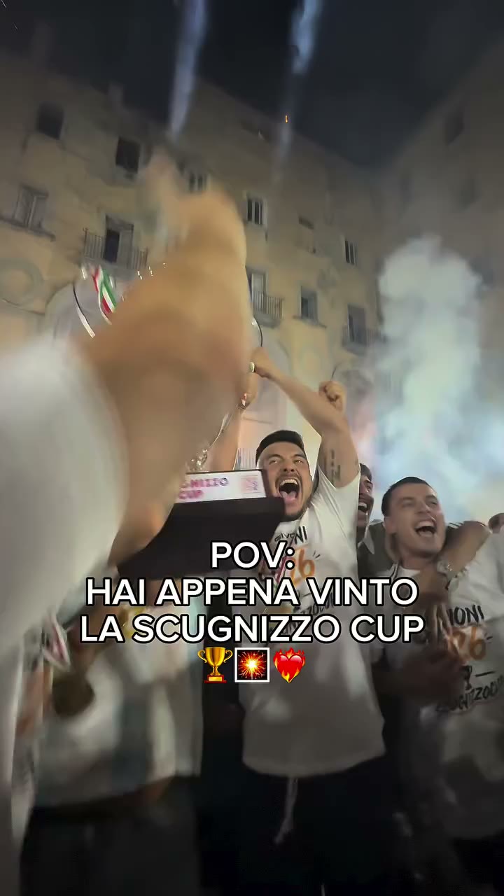 POV: HAI APPENA VINTO LA SCUGNIZZO CUP 🏆🎇❤️‍🔥 #amatori #dilettanti…