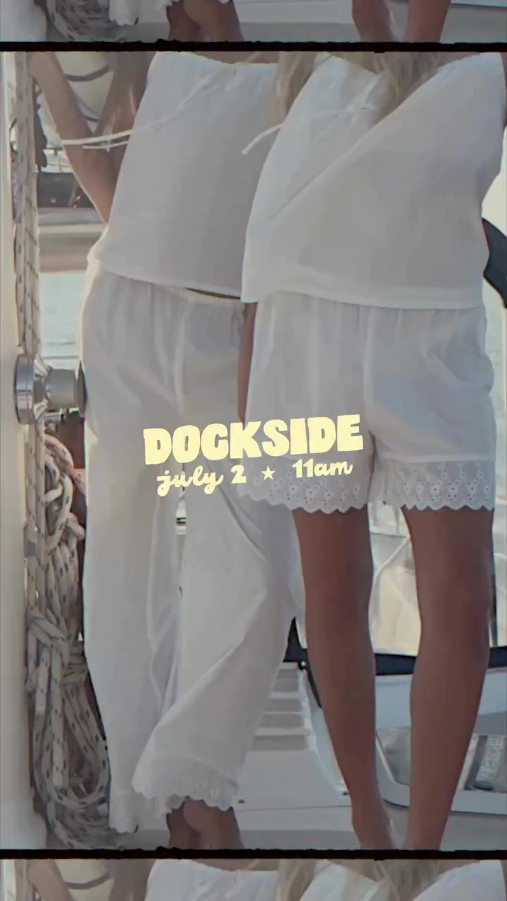 DOCKSIDE. Our newest summer collection launching this Thursday @ 11am est…