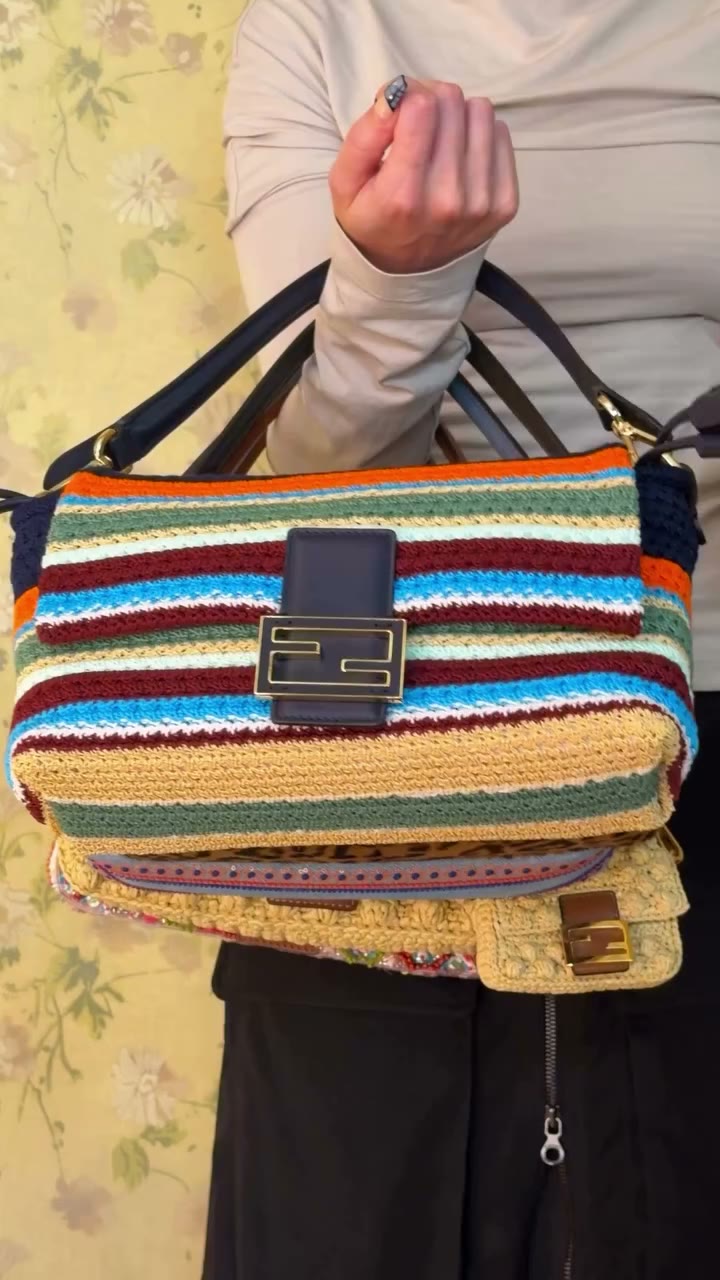 One, two, three, four, five perfect Fendi bags.