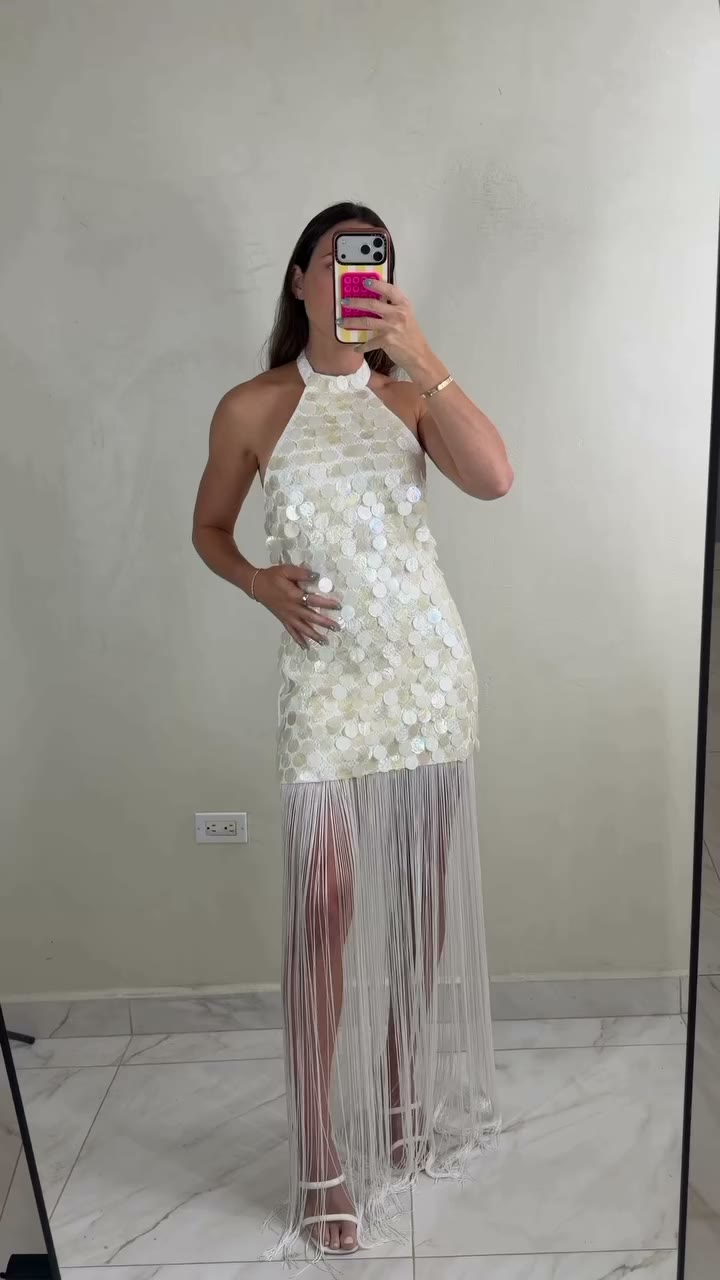 This dress is just perfection 🐚 Available in our link in bio ✨