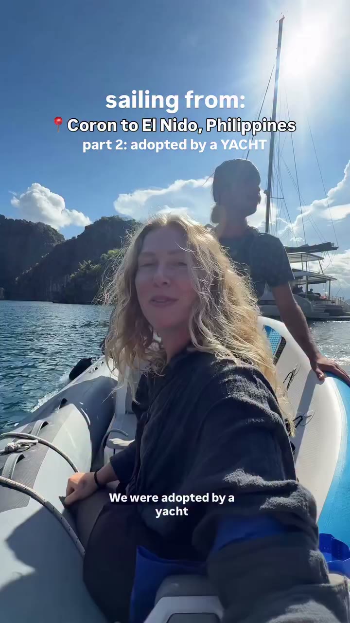 pt 2: sailing in the Philippines but today we were ADOPTED BY A YACHT?!!!!👇🏻…