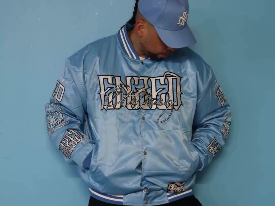 @92consciousmusicnz rocking our Baby Blue ENZED Bomber Jacket. ❄️🔥 Built on…