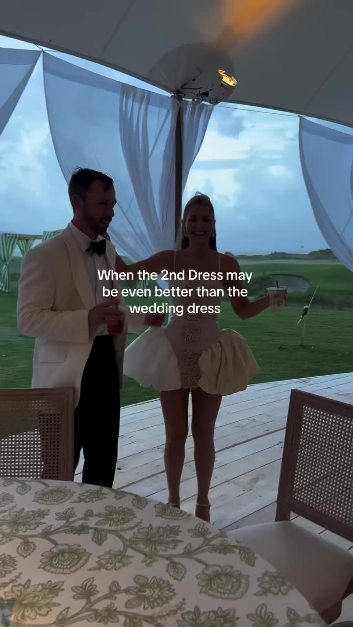 PAYTON’S CYCLONE DRESS Mrs. Payton Carter celebrated her wedding under a…
