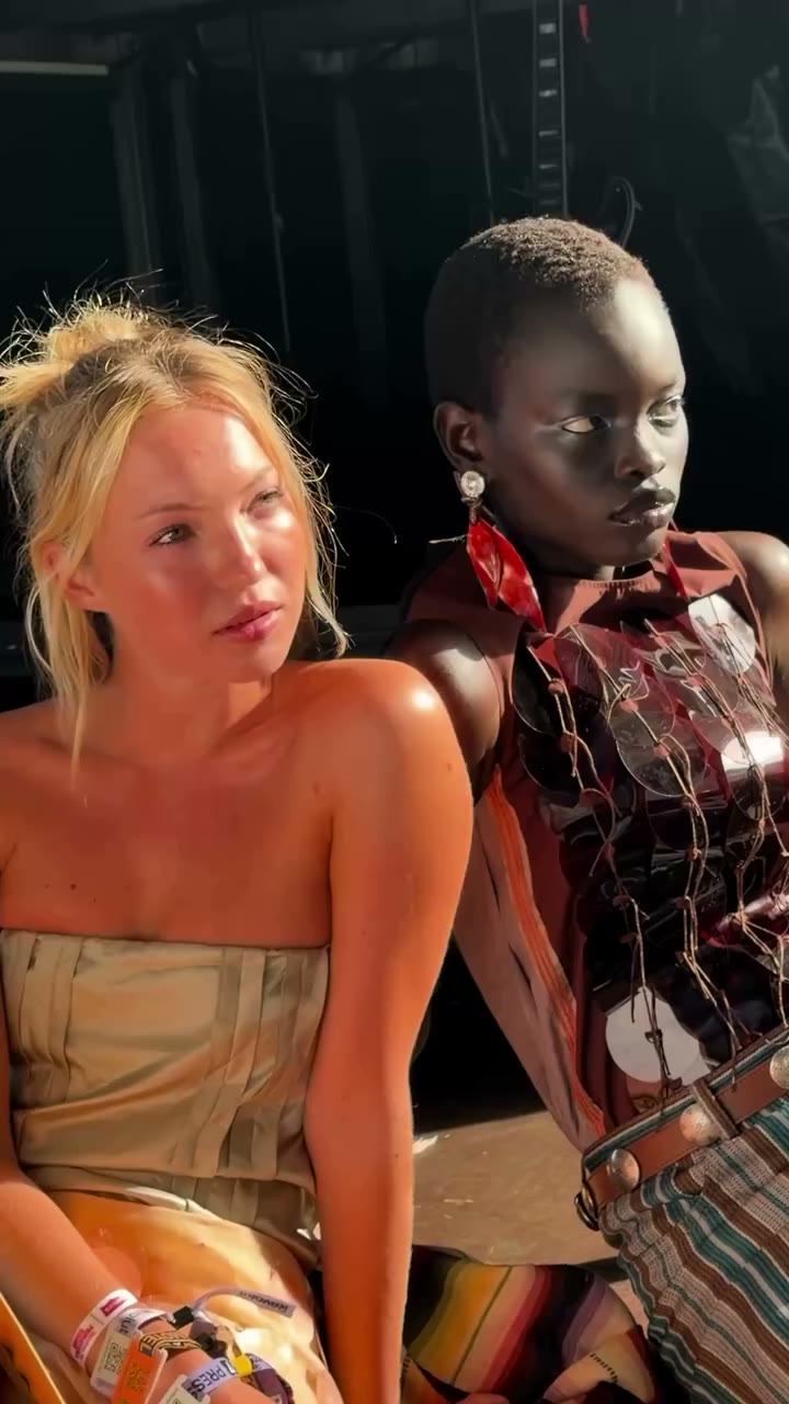 BTS with @LilaMoss for @VogueSpain … Photography @SebastianFaena Styling…