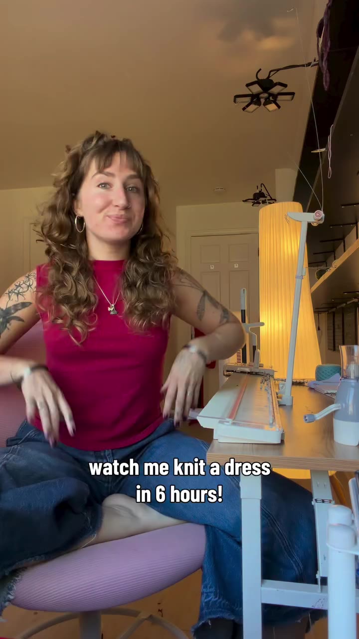 spent the whole day knitting a dress !!!!! 🎪 favorite color way yet i think 🍀
