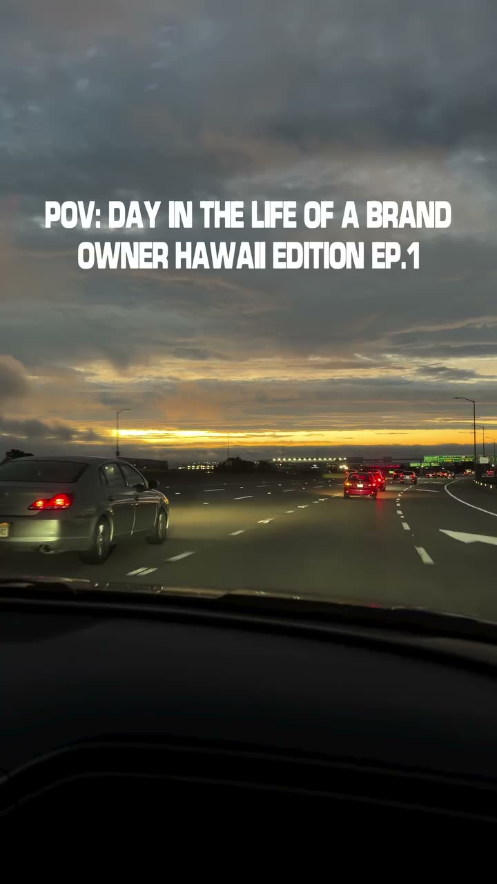 Day in the life of a brand owner HAWAII edition ep.1 Hawaii pop up this…