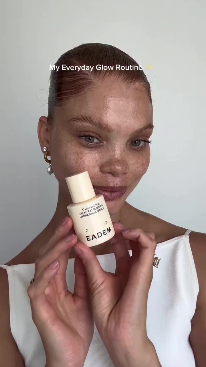 My everyday glow routine starts with EADEM’s Cashmere Peel. It gently…