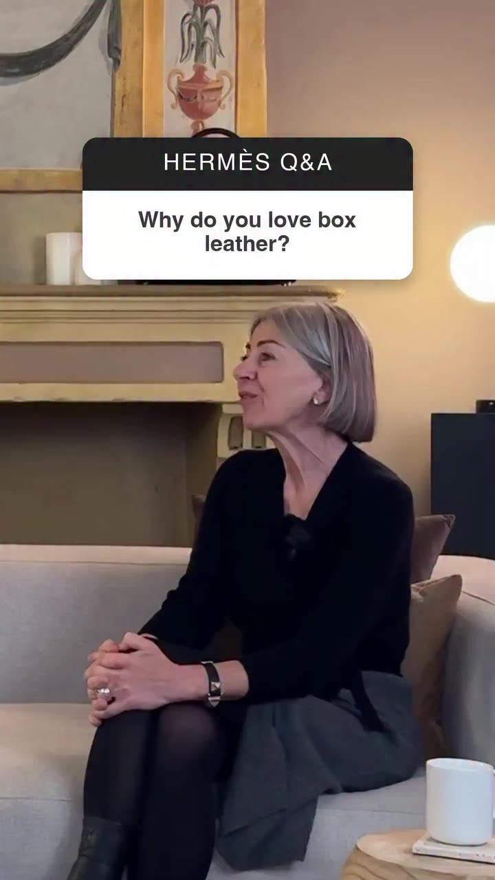 She says box leather is “almost alive” 🖤 and it only gets better with age…
