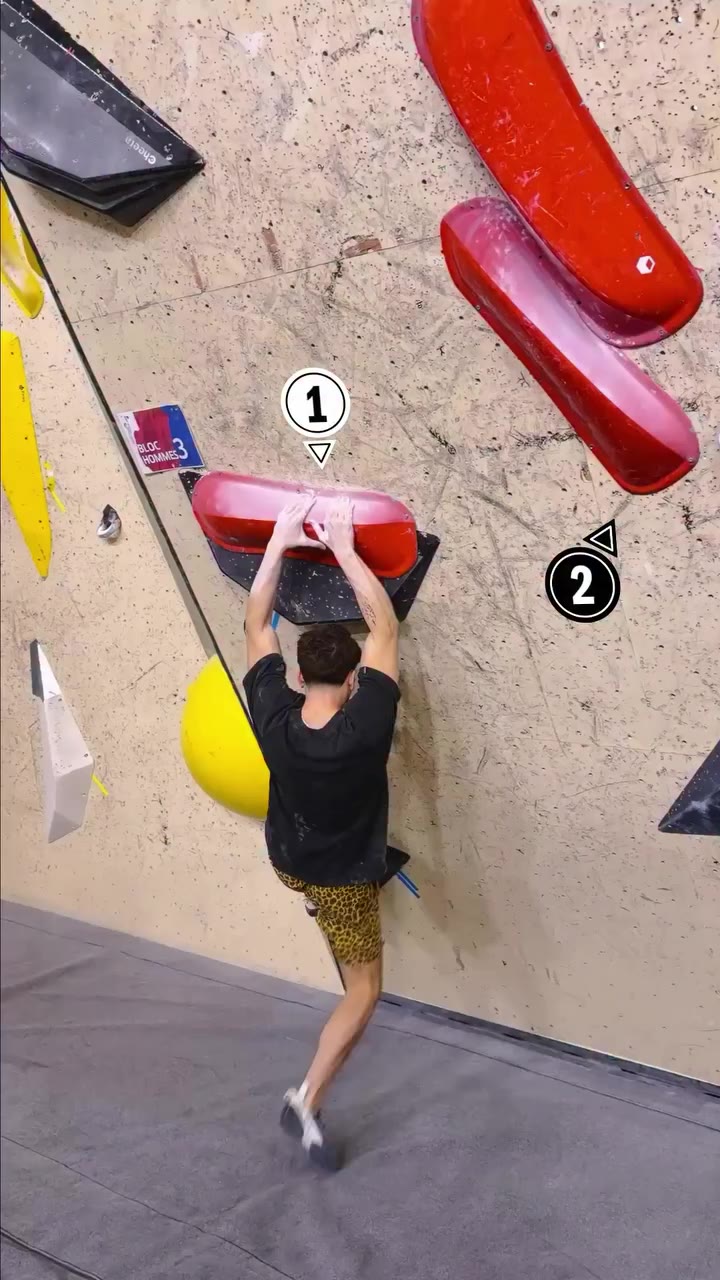 climbing this boulder is as easy as 1, 2, 3 👀