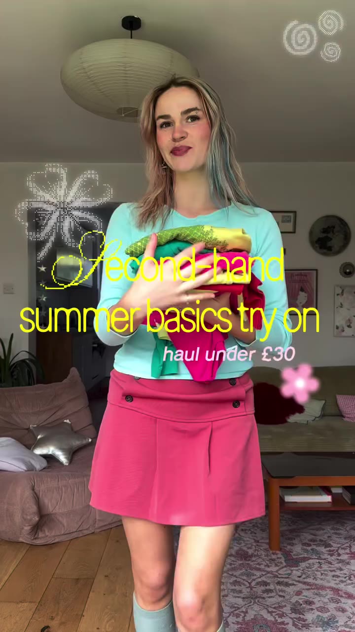 vinteddd haul & try on 𐔌՞. .՞𐦯 been in need of some basics !! unboxing…
